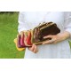Miranda Red Coin purse with cards leather